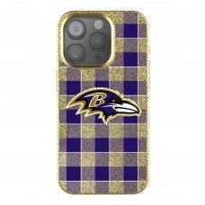 Baltimore Ravens Keyscaper Plaid Bling iPhone Case
