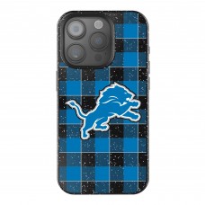 Detroit Lions Keyscaper Plaid Bling iPhone Case