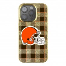 Cleveland Browns Keyscaper Plaid Bling iPhone Case