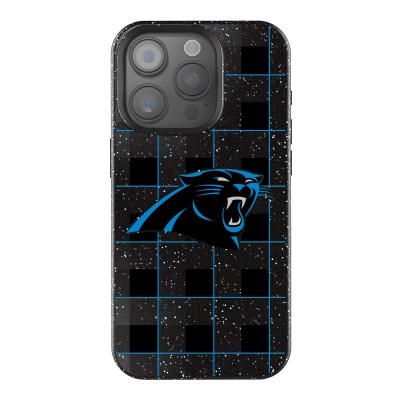 Carolina Panthers Keyscaper Plaid Bling iPhone Case