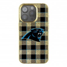Carolina Panthers Keyscaper Plaid Bling iPhone Case