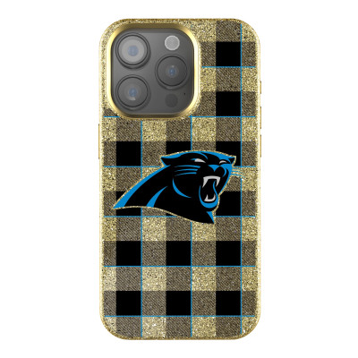 Чехол для iPhone Carolina Panthers Keyscaper Plaid Bling