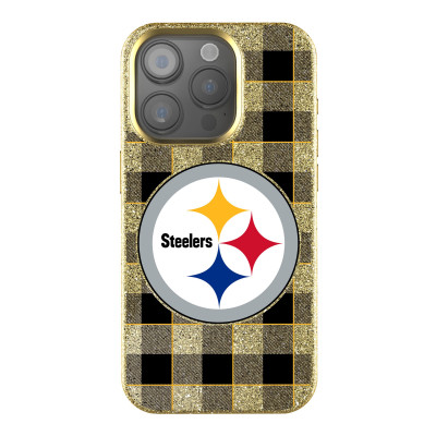 Чехол для iPhone Pittsburgh Steelers Keyscaper Plaid Bling