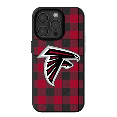 Atlanta Falcons Keyscaper Plaid Magnetic Bump iPhone Case