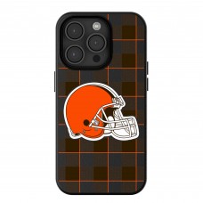 Cleveland Browns Keyscaper Plaid Magnetic Bump iPhone Case