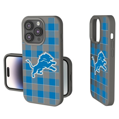 Detroit Lions Keyscaper Plaid Soft Touch iPhone Case