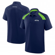 Seattle Seahawks Fanatics College Navy Back Around Raglan Polo Seattle Seahawks Fanatics College Navy Back Around Raglan Polo