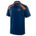 Chicago Bears Fanatics Navy Back Around Raglan Polo