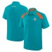 Miami Dolphins Fanatics Aqua Back Around Raglan Polo