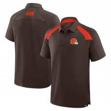 Cleveland Browns Fanatics Brown Back Around Raglan Polo