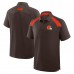 Cleveland Browns Fanatics Brown Back Around Raglan Polo