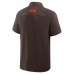 Cleveland Browns Fanatics Brown Back Around Raglan Polo