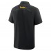 Pittsburgh Steelers Fanatics Black Back Around Raglan Polo