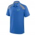 Detroit Lions Fanatics Blue Back Around Raglan Polo