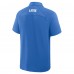 Detroit Lions Fanatics Blue Back Around Raglan Polo
