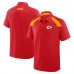 Kansas City Chiefs Fanatics Red Back Around Raglan Polo