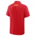 Kansas City Chiefs Fanatics Red Back Around Raglan Polo