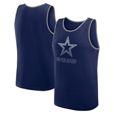 Dallas Cowboys Logo Athletic Navy Unmatched Success Tank Top