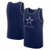 Dallas Cowboys Logo Athletic Navy Unmatched Success Tank Top
