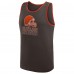 Cleveland Browns Logo Athletic Brown Unmatched Success Tank Top