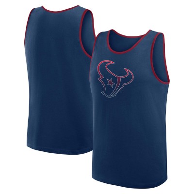 Houston Texans Logo Athletic Navy Unmatched Success Tank Top
