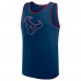 Houston Texans Logo Athletic Navy Unmatched Success Tank Top