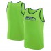Seattle Seahawks Logo Athletic Neon Green Unmatched Success Tank Top