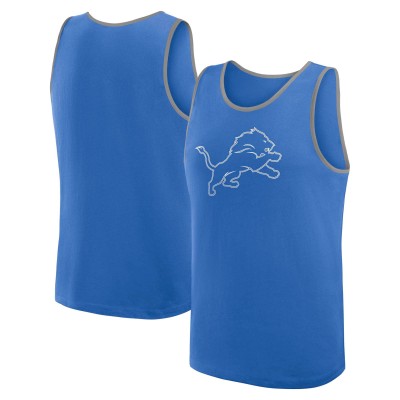 Detroit Lions Logo Athletic Blue Unmatched Success Tank Top