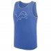 Detroit Lions Logo Athletic Blue Unmatched Success Tank Top