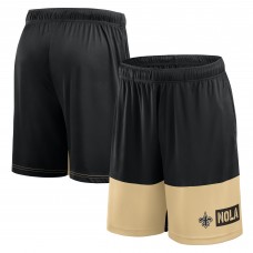 Шорты New Orleans Saints Logo Athletic Black Best of the Best