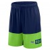 Seattle Seahawks Logo Athletic College Navy Best of the Best Shorts