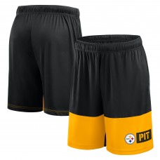 Шорты Pittsburgh Steelers Logo Athletic Black Best of the Best