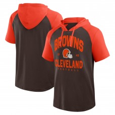 Футболка с капюшоном Cleveland Browns Logo Athletic Brown Prime