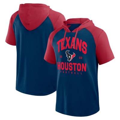 Футболка с капюшоном Houston Texans Logo Athletic Navy Prime