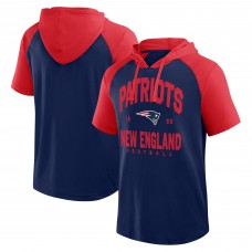 New England Patriots Logo Athletic Navy Prime Hoodie T-Shirt