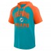 Толстовка Футболка Miami Dolphins Logo Athletic Aqua Prime