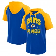 Los Angeles Rams Logo Athletic Prime Hoodie T-Shirt - Royal Los Angeles Rams Logo Athletic Prime Hoodie T-Shirt - Royal