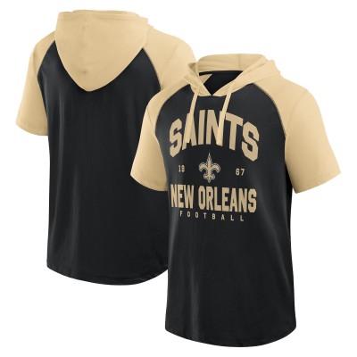 Футболка с капюшоном New Orleans Saints Logo Athletic Black Prime