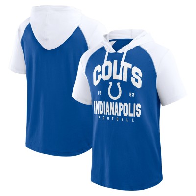 Indianapolis Colts Logo Athletic Royal Prime Hoodie T-Shirt