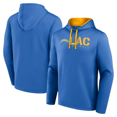 Los Angeles Chargers Logo Athletic Powder Blue Head Start Pullover Hoodie
