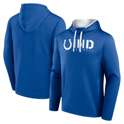 Indianapolis Colts Logo Athletic Royal Head Start Pullover Hoodie
