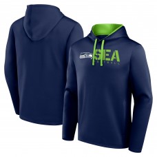 Seattle Seahawks Logo Athletic College Navy Head Start Pullover Hoodie