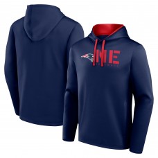 New England Patriots Logo Athletic Navy Head Start Pullover Hoodie