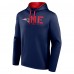 New England Patriots Logo Athletic Navy Head Start Pullover Hoodie