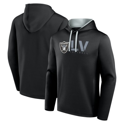 Las Vegas Raiders Logo Athletic Black Head Start Pullover Hoodie