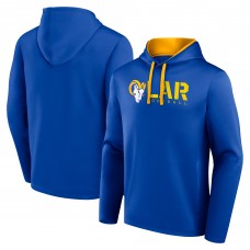 Los Angeles Rams Logo Athletic Head Start Pullover Hoodie - Royal
