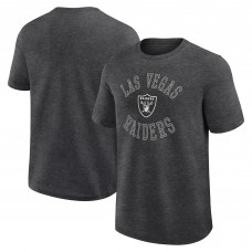 Las Vegas Raiders Logo Athletic Heather Charcoal Success T-Shirt
