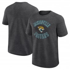 Jacksonville Jaguars Logo Athletic Heather Charcoal Success T-Shirt