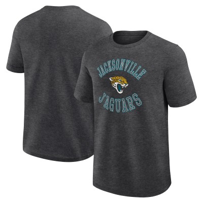 Jacksonville Jaguars Logo Athletic Heather Charcoal Success T-Shirt