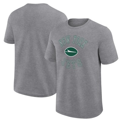 New York Jets Logo Athletic Heather Gray Success T-Shirt